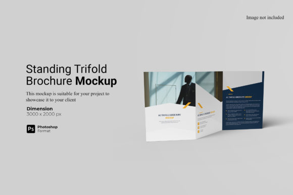 A5 Trifold Brochure Mockup