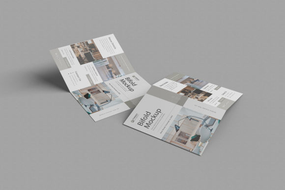 Bifold Brochure Mockup: Realistic Design Preview