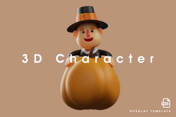 Cute Thanksgiving Pilgrim Man 3D Cartoon: A Strategic Creative Asset for Modern Brand Storytelling