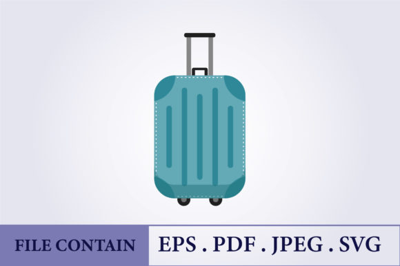 Isolated Single 3D Suitcase Vector: A Precision Asset for Visual Communication and Digital Workflow