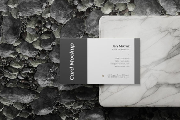 Realistic Business Card Mockup