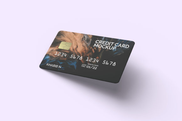 Realistic Credit Card Mockup Template
