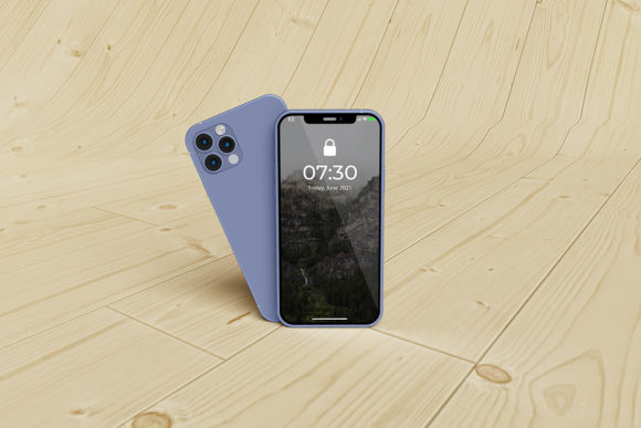 Standing Smartphone Mockup
