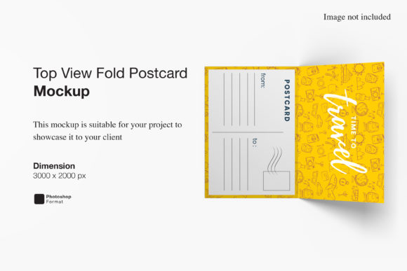 Top View Fold Postcard Mockup: A Smart Visual Tool for Realistic Design Presentations