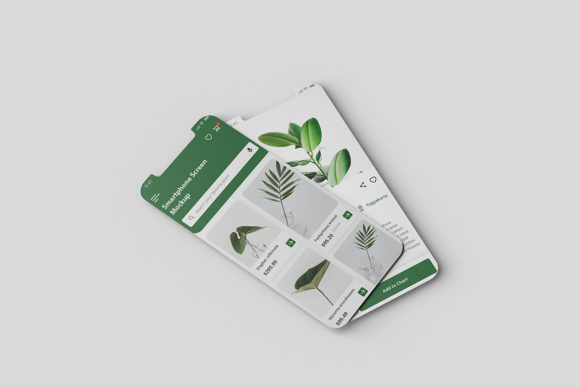 Two Screen Mockup: Clean, Dual-Screen Clarity